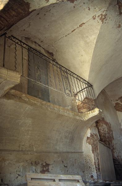 Chapelle seigneuriale, balcon.