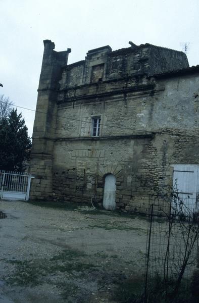 Façade sud, partie ouest.