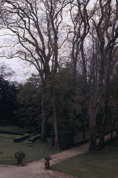 Jardin, allée centrale.