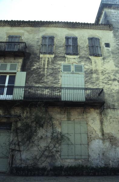 Façade sur jardin, détail.