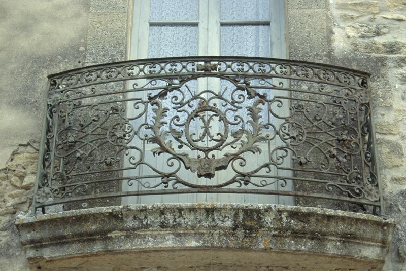 Balcon du logement du gardien.