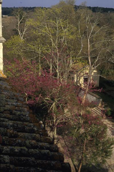 Jardin, vue depuis le château.