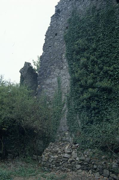 Angle nord-est vu depuis l'extérieur du castellas.