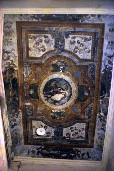 Plafond décoré de l'escalier.