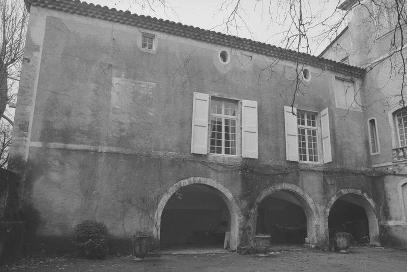 Façades sur cour, aile nord-ouest.