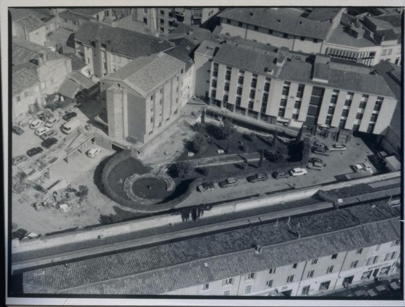 Vue aérienne, collection du musée archéologique de Nîmes.