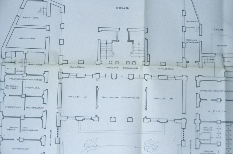 Plan rez-de-chaussée.