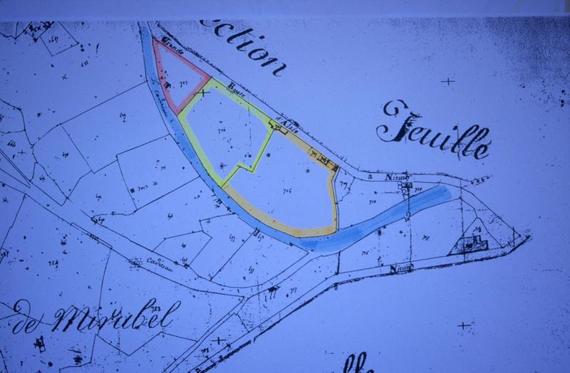 Cadastre ancien cerclé.