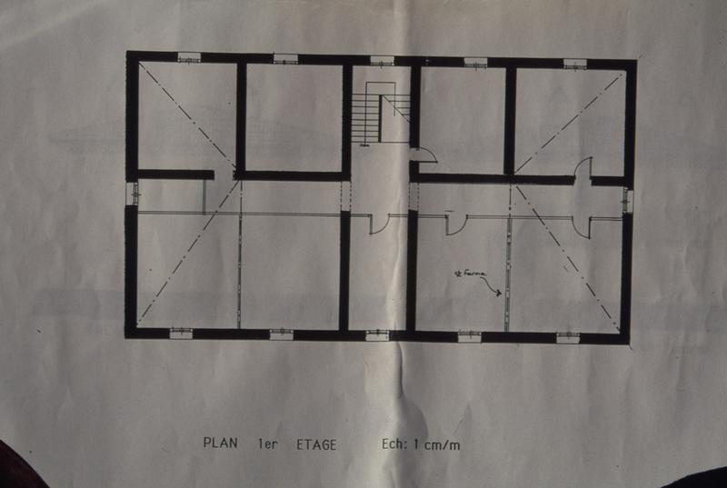 Plan du premier étage.