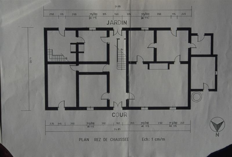 Plan du rez-de-chaussée.