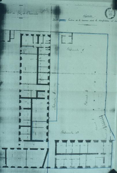 Plan rez-de-chaussée 1921, archives départementales 2093.