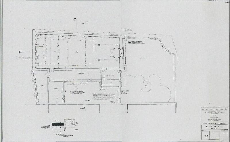 Projet architectural et technique, plan du rdc, projet, PR1.