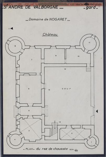 Plan du rez-de-chaussée.