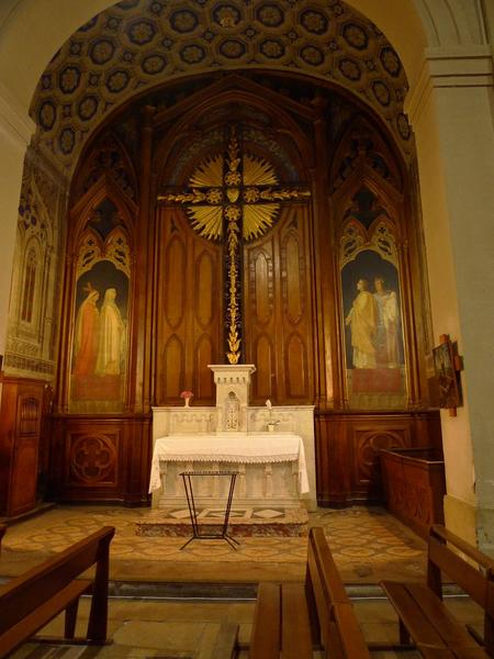 Chapelle centrale, côté Est ou chapelle de la croix.