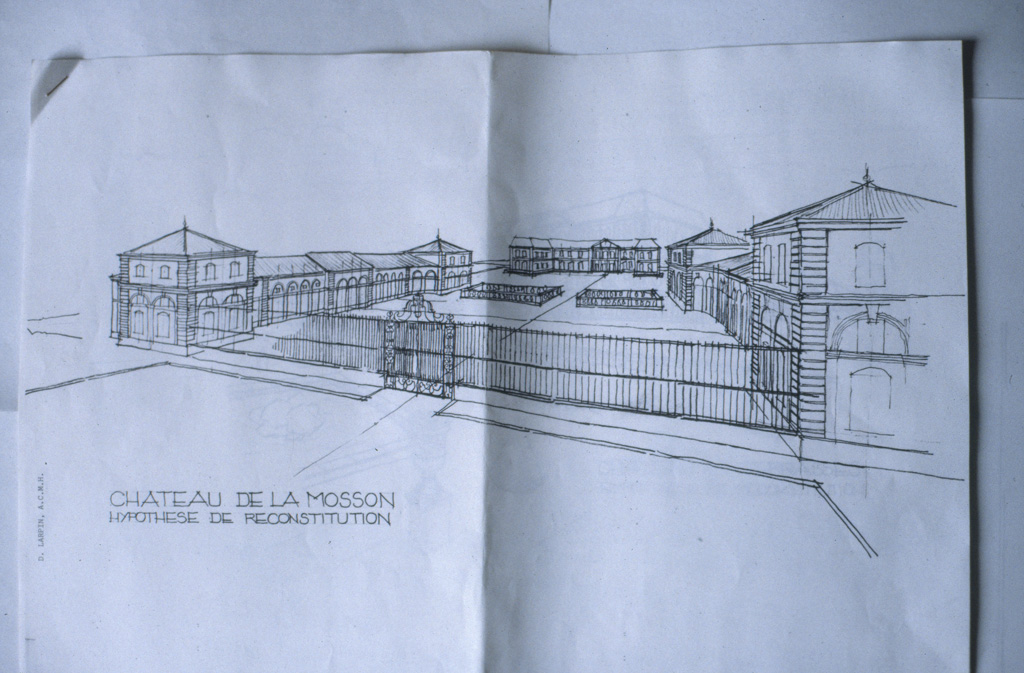 Essai de reconstitution par Dominique Larpin, 1988.