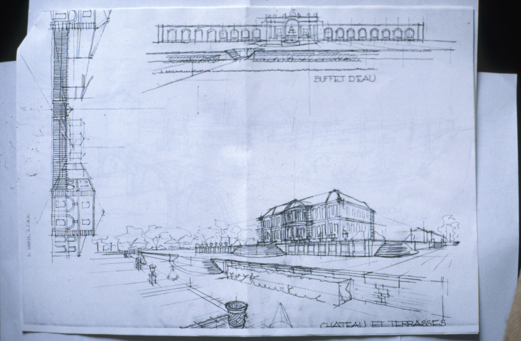 Essai de reconstitution par Dominique Larpin, 1988.