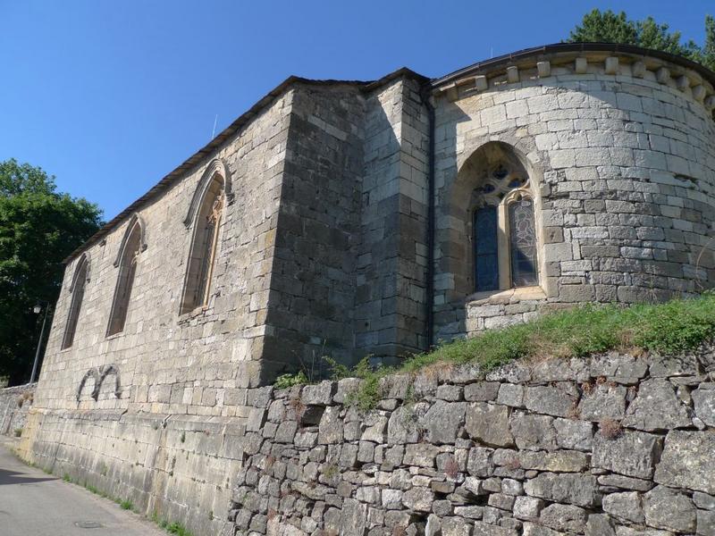 Vue générale du mur sud sur la rue.