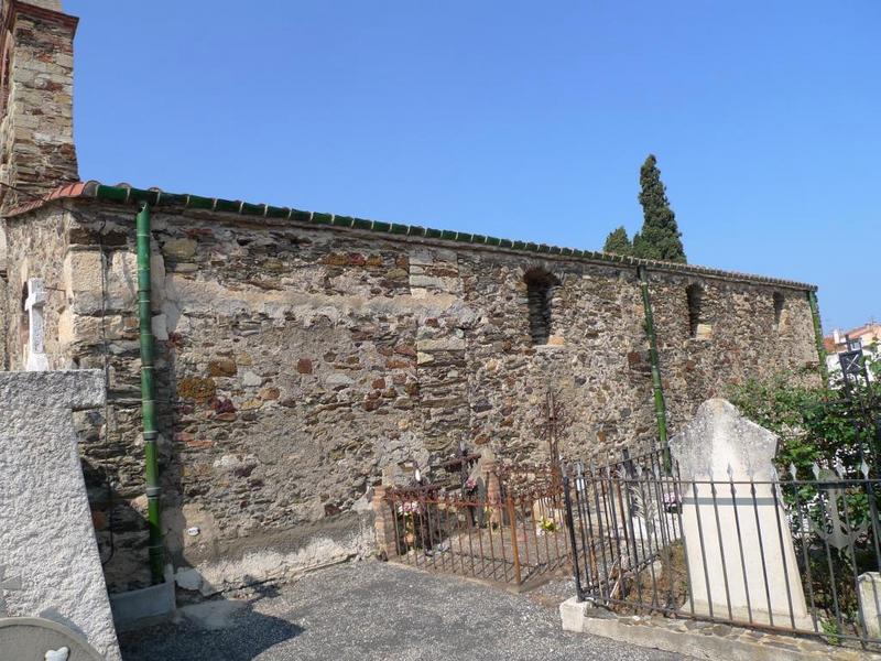 Mur sud de la nef.