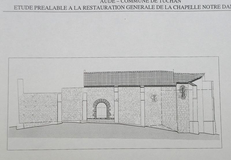 Elévation étude préalable à restauration.