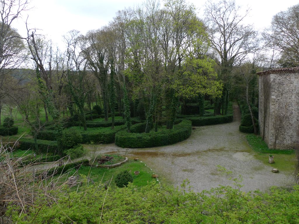 Parc, labyrinthe de buis.