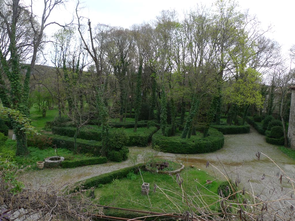 Parc, labyrinthe de buis.