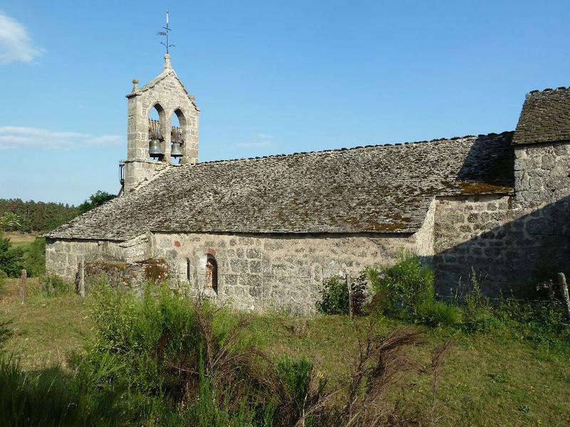 Façade arrière nord de l'église.