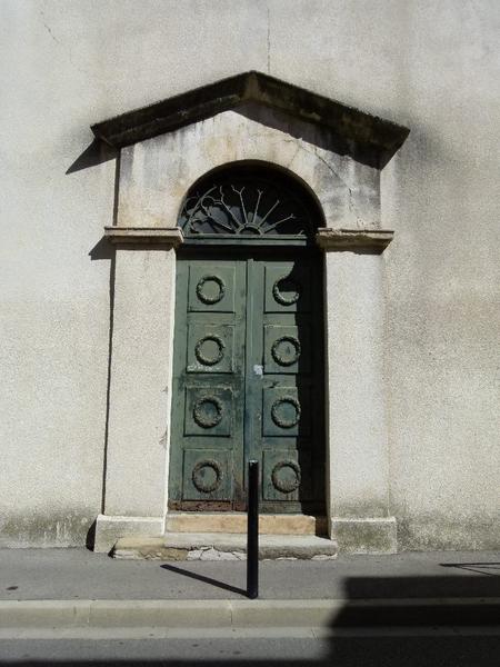 Façade sud : détail de l'entrée est.