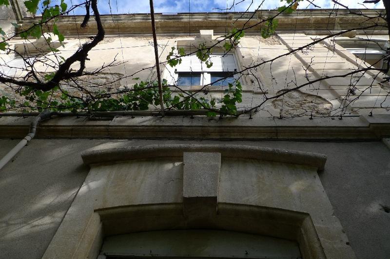 Façade sur jardin : travées latérales.