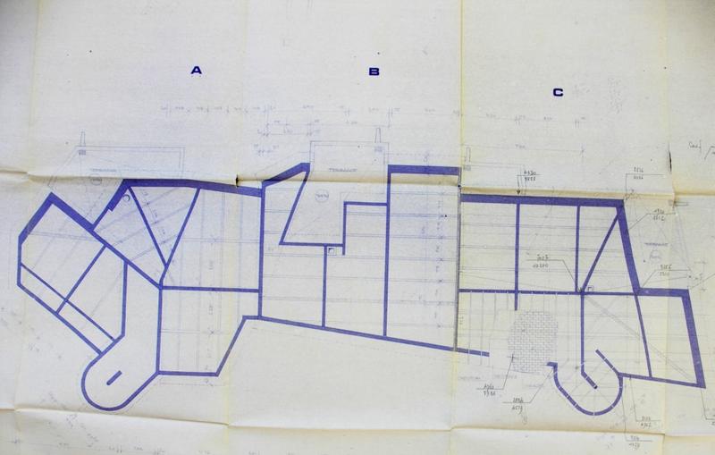 Plan des toitures (archives privées de M. Ducarroir).