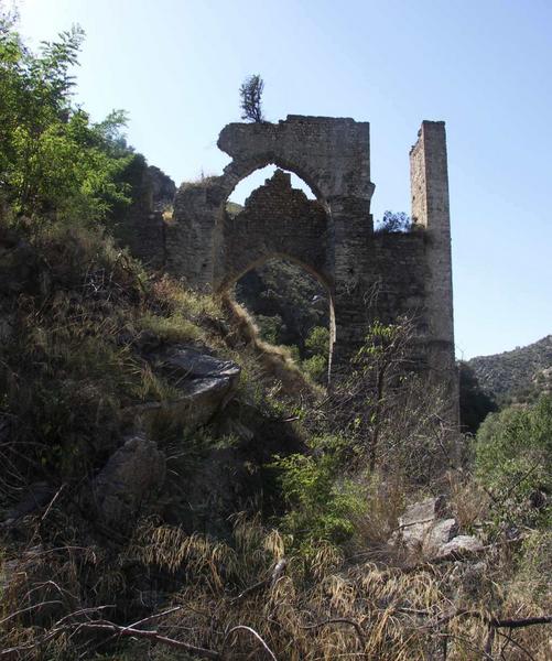 La pile de la rive droite depuis l'aval.