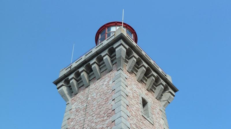 Le phare du Cap Béar, encorbellement de la plateforme de la lanterne.