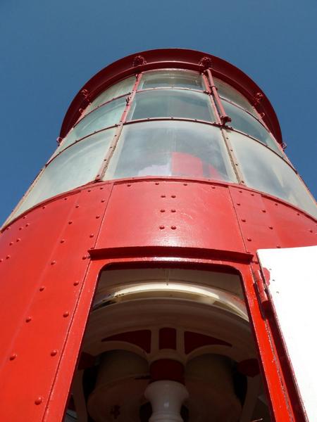 Le phare. La lanterne vue depuis la galerie extérieure.