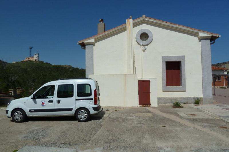 Plateforme inférieure : logements des gardiens, façade sud.