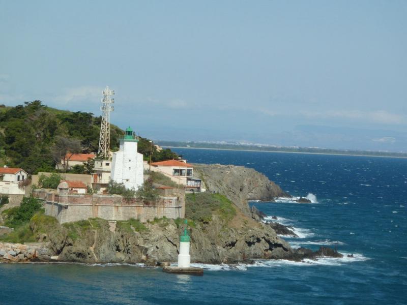 Vue du fort fanal depuis le sud.