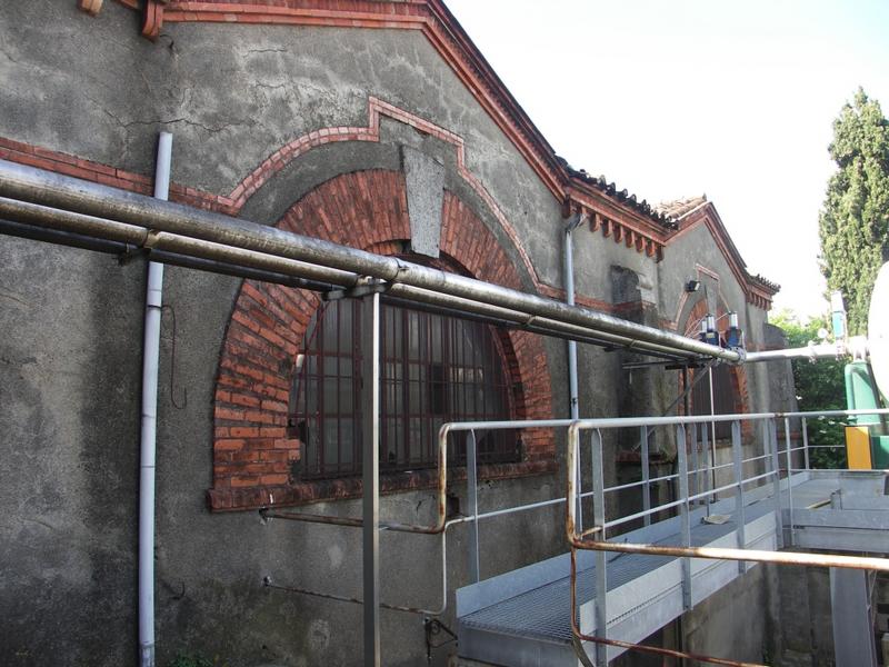 Cave de vinification de 1909. Façade latérale.