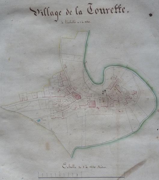 Plan cadastral napoléonien du village.