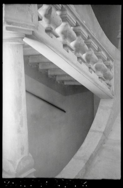 Rampe d'escalier, détail.