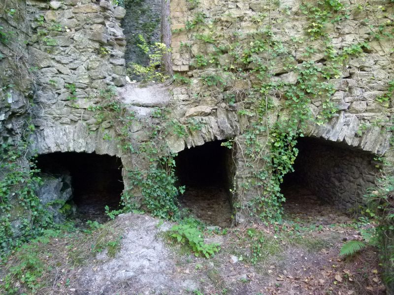 Ancienne mine argentifère. La fonderie. Magasin de combustibles (houille pour le four).