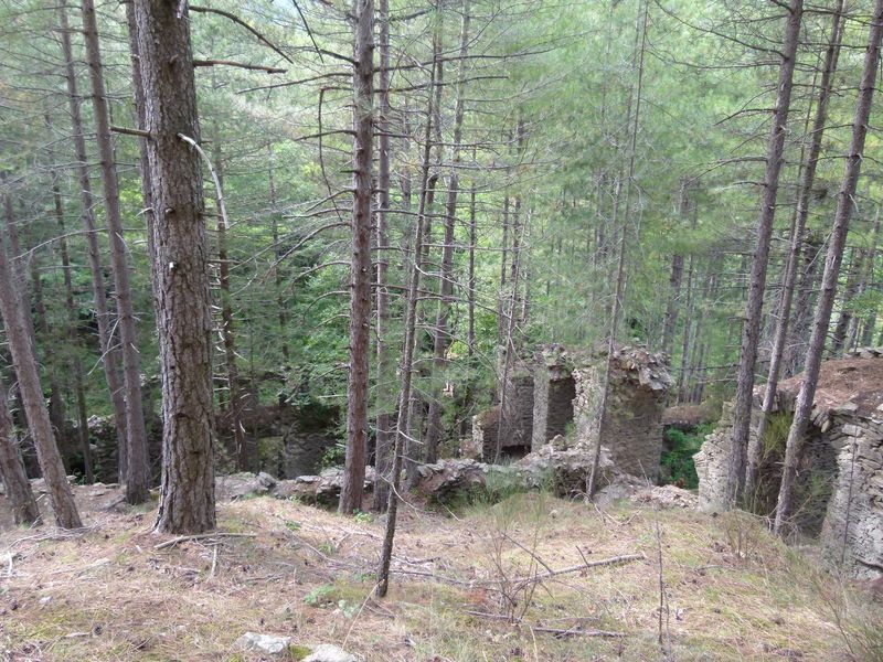 Ancienne mine argentifère. Vue du site depuis le futur chemin d’interprétation.