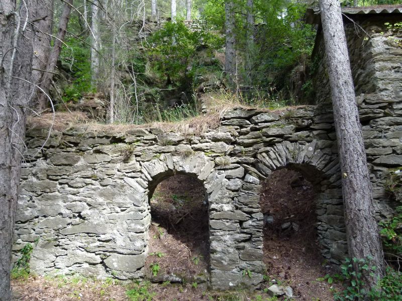 Ancienne mine argentifère. Vue du site depuis le futur chemin d’interprétation.