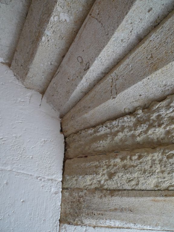 Escalier. Détail des marches.