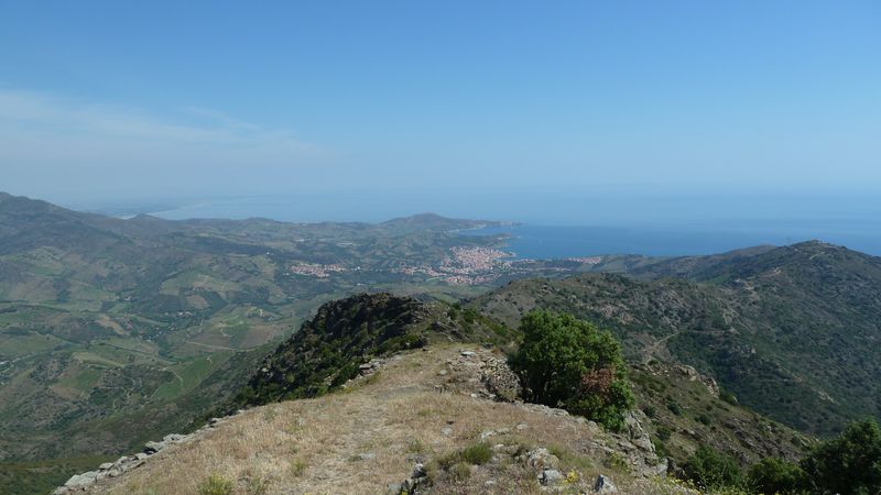 Vue vers Banyuls et Cerbère.