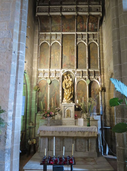 Transept sud. Chapelle de la Vierge. Voûte d'ogives.