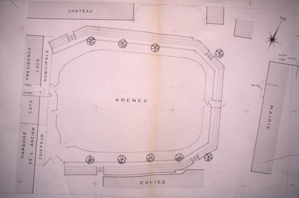 Plan des arènes.