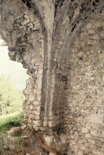 Vestiges de la nef antérieure.