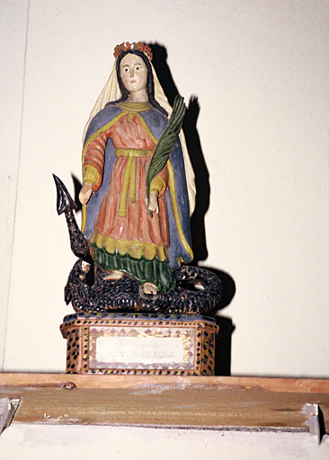 Statue de Vierge martyre.