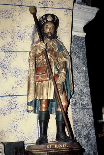 Statue de Saint-Roch.