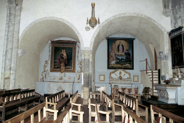 Nef, deuxième travée nord, chapelles.