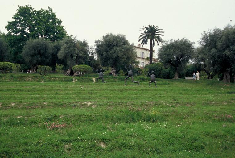 Prairie aménagée en terrasses, vue sud vers le nord.