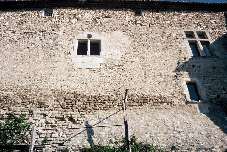 Façade extérieure du logis, sud.